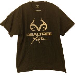 RealTree Xtra Ranger tshirt mens XL Xlarge black short sleeve crew neck deer
